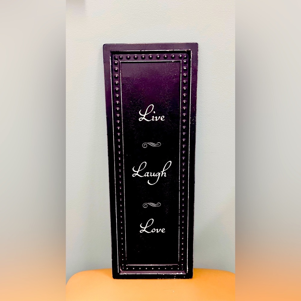 Live, Laugh, Love metal wall decor
